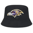 thumbnail image 2 of Men's New Era Black Baltimore Ravens Helmet Bucket Hat, 2 of 4