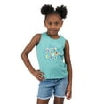 thumbnail image 7 of Leo the Truck Palm Leaves and Floral Outline - Toddler Graphic Tank, 7 of 7