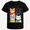 Black-05, variant on Christmas Cats in Scarves – Cute Holiday T-Shirt with Four Cats for Adults