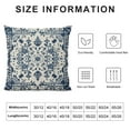thumbnail image 5 of Nawypu  Boho Pillow Covers,Carpet Pattern Throw Pillows Case,Blue White Ethnic Design Outdoor Decorative Square Farmhouse Decor Cushion Covers for Home Sofa Bed Couch, 5 of 5