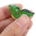 thumbnail image 5 of DEEPCRAFF 12-Piece Miniature Animal Figurines Set, Green Synthetic Resin, Home Decor Collectible Models for Display, 5 of 6