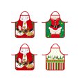 thumbnail image 3 of Kmbangi Christmas Apron with Adjustable Bandage Cartoon Home Decoration, 3 of 4