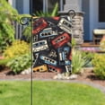 thumbnail image 5 of Colorful Seamless Cassette Tape Welcome Garden Flags, 12 x 18 Inch Double Sided Outdoor Yard Flags Waterproof For Home Outside Patio Lawn Porch, 5 of 6