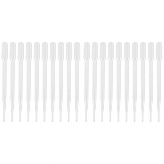 20 x Disposable Plastic Eye Dropper Set Transfer Graduated Pipettes-Transparent color