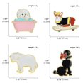 thumbnail image 2 of Juego de broches de aleación con bonitos dibujos animados de perros, 2 of 3