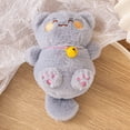 thumbnail image 1 of Llavero de gato, peluche adorable que saluda con la pata, amuleto de la suerte suave para bolsos y llaves, 1 of 6