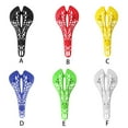 thumbnail image 2 of Mountain Bike Saddle MTB Road Bicycle Hollow Design Breathable Plastic Saddle Seat Cycling Accessory, Green, 2 of 9
