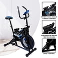 thumbnail image 2 of Bicicleta de ejercicio fija FRATELLO MUEBLES Aerogym Azul, 2 of 8