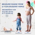 thumbnail image 4 of MomMed Baby Scale, Multi-Function Toddler Scale, Baby Scale Digital, Pet Scale, Infant Scale with Hold Function, Blue Backlight, Weight and Height Tr, 4 of 8