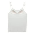 thumbnail image 7 of Pejock Women's Cotton Cami with Built in Bra, Adjustable Spaghetti Strap Tank Top, Seamless Everyday Stretch Camisole, Comfortable Undershir, 7 of 7