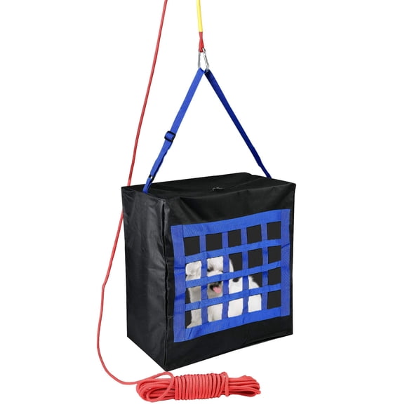 ISOP Fire Evacuation Device for Pets up to 55 Pounds - Compact Safety Equipment - Rope 50 Feet Incl. - Emergency Survival Kit for Animals (Medium 19"