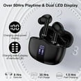 thumbnail image 3 of NSKBBM-Samsung Wireless Earbuds Bluetooth 5.3 Headphone for Samsung Galaxy S26 S25 Ultra S24 S23 S22 S20 A17 A16 A15 60H Playback Stereo in Ear Earphone with LED Display Sports Headset with Mic for A, 3 of 4