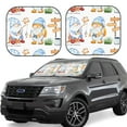 thumbnail image 6 of Kdxio Gnome Camping Fishing Print 2-Piece Sun Shade Front Windshield - Foldable Car Front Window Sunshades For Most Sedans Suv Truck, 6 of 6