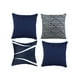 thumbnail image 1 of Set de 4 Cojines Decorativos Coprire 45 x 45 cm Azul, 1 of 7