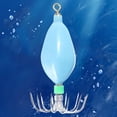 thumbnail image 4 of Señuelos de pesca fluorescentes con anzuelo, cebo de pesca luminoso, calamar, azul cielo, azul, 4 of 5
