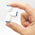 thumbnail image 5 of Codo de 90° de 1/4" de 3 vías, conexión rápida para refrigeradores y tuberías de ósmosis inversa, 10 piezas de accesorios para mangueras de ósmosis inversa con filtro de agua, 5 of 5