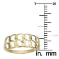 thumbnail image 3 of KoolJewelry 14k Yellow Gold 7.9 mm Double Row Curb Ring (size 7), 3 of 4