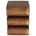 thumbnail image 3 of Haussmann® Wood Wave Verve Accent Snake Table 14x14x20 in H Walnut Oil, 3 of 4