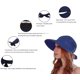 thumbnail image 5 of ZHAOCHENG Sombreros Simplicity para mujer con protección solar UPF 50+ y protección UV convertibles, color azul oscuro, 5 of 5