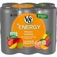 thumbnail image 2 of V8 +Energy, Healthy Drink, Natural Energy From Tea, Peach Mango, 8 Ounce Can (4 Packs Of 6, Total Of 24), 2 of 3