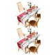 thumbnail image 2 of Advancent Camino de de Navidad Elk Snowman patrón bellamente manteles individuales a prueba de polvo mantel hogar fiesta boda lugar diseño Type1 NO1, 2 of 6