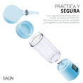 thumbnail image 4 of Procesadora Portatil Mini Vaso Licuadora Shaker Recargable Azul Gaon GN-6001, 4 of 5