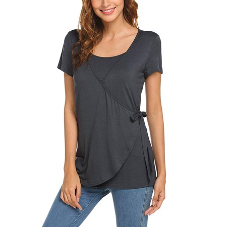 

Women Pregnant Maternity T-Shirts Nursing Stripe Breastfeeding Top T-Shirt Tshirts Tee Top Female Dailywear