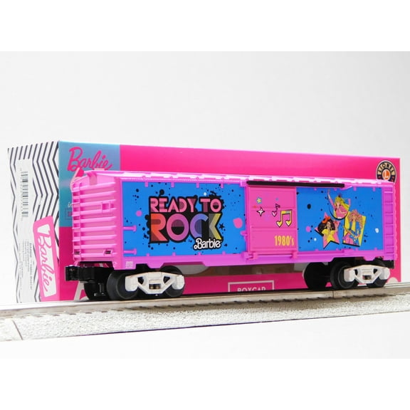 LIONEL BARBIE 1980s BOXCAR #28460 'READY TO ROCK' O GAUGE  2528460