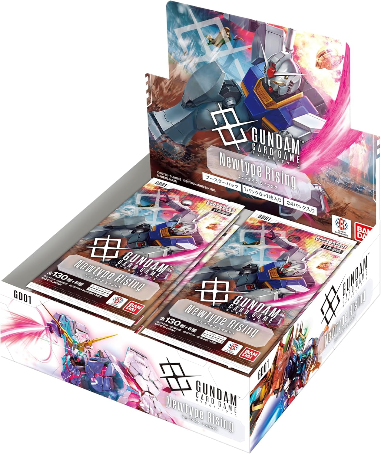 ※新品未開封BOX GUNDAMCARD Newtype Rising GD01 Gundam Card Game Booster Box - Newtype Rising (GD01