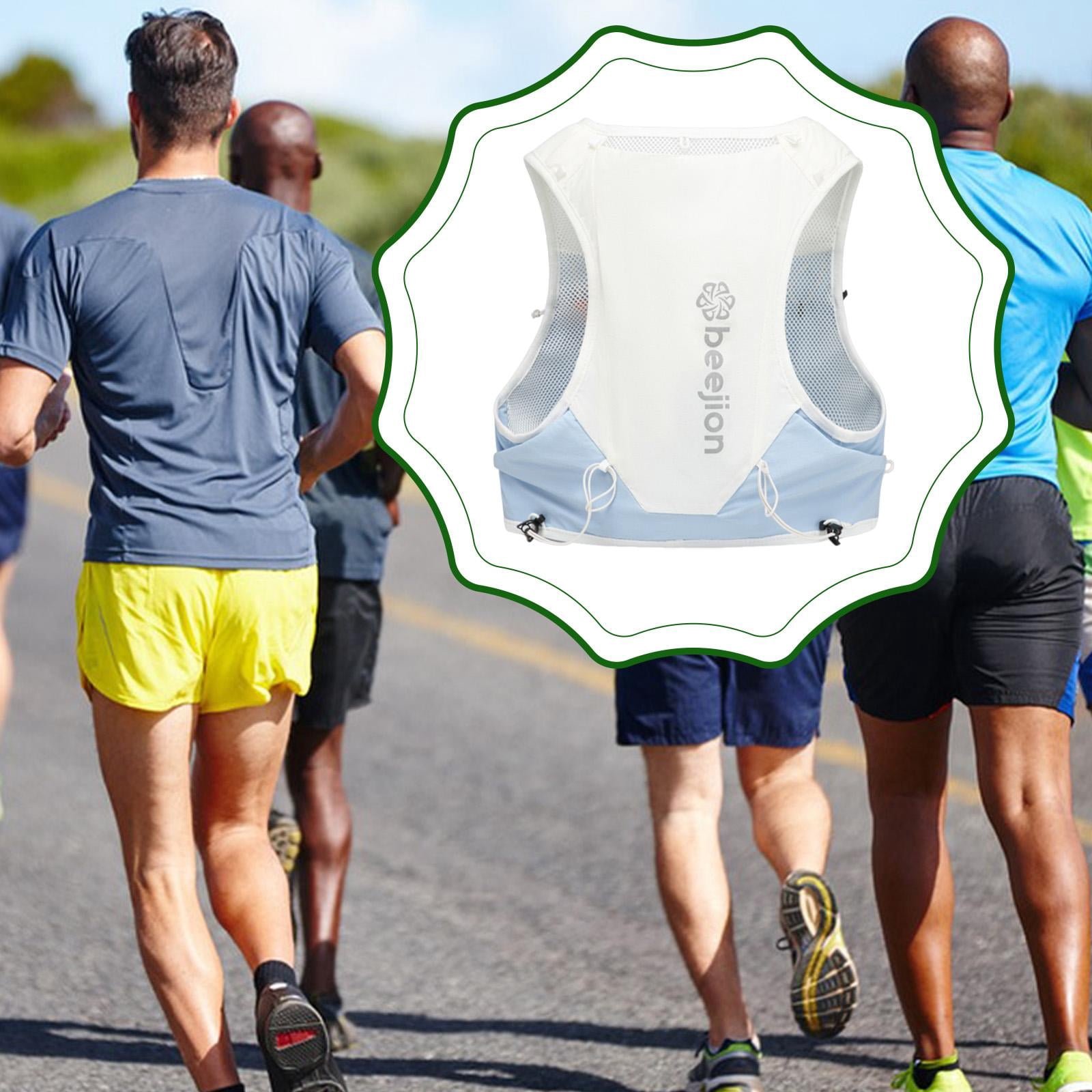 harayaa Hydration Vest Adjustable Multi Pockets Men Women Running Backpack for Camping S Blue