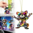 thumbnail image 2 of UYUH Monkey Ornaments Hanging Decor Colorful Animal Car & Bag Charms, Cute Home Decor Gift, Durable Resin Animal Figures for Christmas Birthdays, All Ages Room Decoration Accessories, 2 of 7