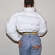 thumbnail image 5 of Abrigo corto de invierno para mujer, abrigo cálido con cuello levantado, chaqueta con capucha, prendas de vestir de invierno delgadas Fridja  po3066, 5 of 7