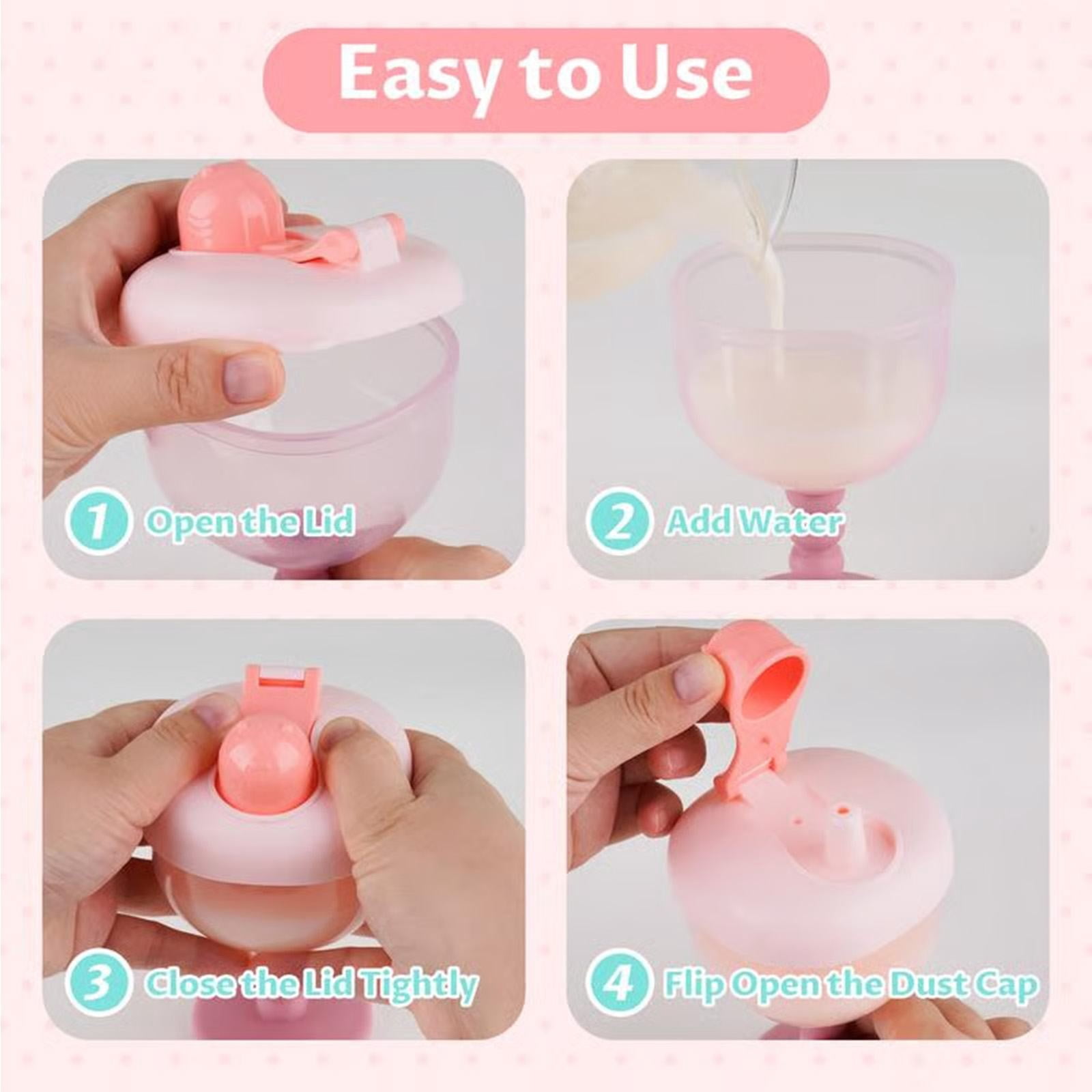 XKHZJL Baby Goblet Cup with Lid for Ages 12 Months+, Travel Sippy Cup with Easy Measurement Marks, Elegant Wine Glass Design Toddler Cup, Durable and Odorless Baby Drinking Cup