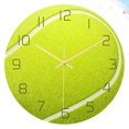 thumbnail image 4 of EeaseMX Reloj de pared creativo con diseño de pelota de tenis, movimiento silencioso, decoración de pared decorativa, reloj silencioso para sala de estar, dormitorio y estudio., 4 of 8