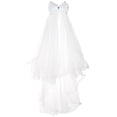 thumbnail image 1 of EeaseCA Flower Girl Veils Two Layers White Wedding Communion Hair Wreath (Ivory), 1 of 5