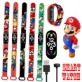 thumbnail image 2 of Reloj inteligente Super Mario para niños con personajes de anime Luigi Color Kawaii Pulsera deportiva Relojes recargables Regalos para niños, 2 of 5