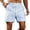 Light Blue, variant on Lmueinov 2026 Men's Seersucker Vertical Stripe Casual Shorts, 100% Polyester Elastic Waist White Drawstring Loose Knee Length Summer Beach Shorts with Front & Back Pockets S-2XL