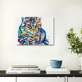 thumbnail image 5 of YILUYINQING Colorful Design Cat Wall Decor Art Ready To Hang Home Decor 20x16in, 5 of 6