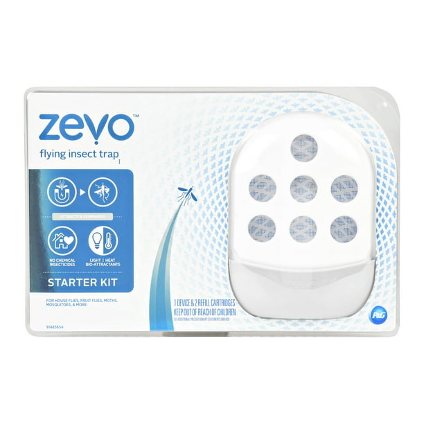 Zevo Insect Flying Insect Trap Starter Kit (1 Device and 2 refill