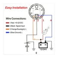 thumbnail image 6 of 52mm Fuel Level Water Level Gauge Fuel Tank Level Meter For Marine Boat Car Truck Yacht 9-32V Fuel Level Indicator 8 Colors ,Easy Setup, 6 of 7