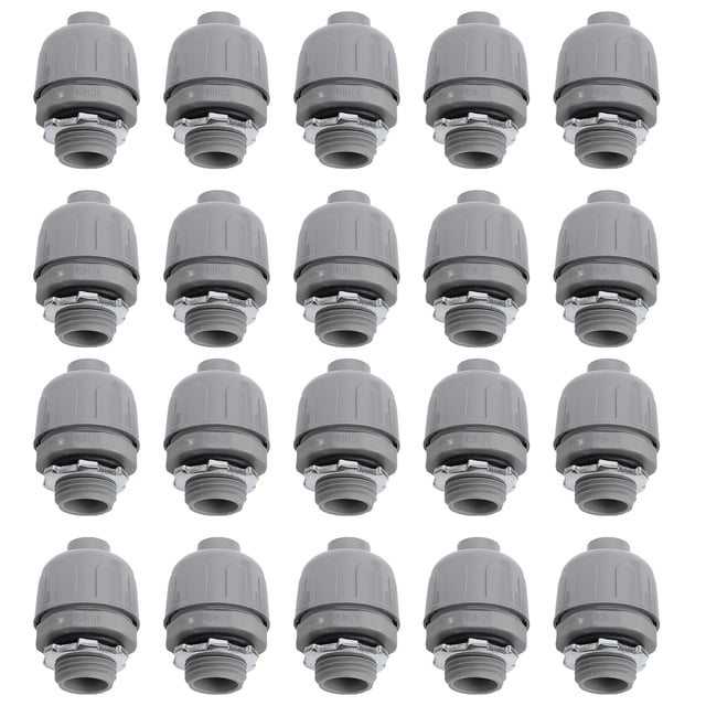 Accesorios Para Conductos Eléctricos, Conexión Segura, 20 Piezas De 3/4 De Pulgada NPT, Conector Hermético Para Apriete De Tuercas De Cúpula Para Tubos No Metálicos Para