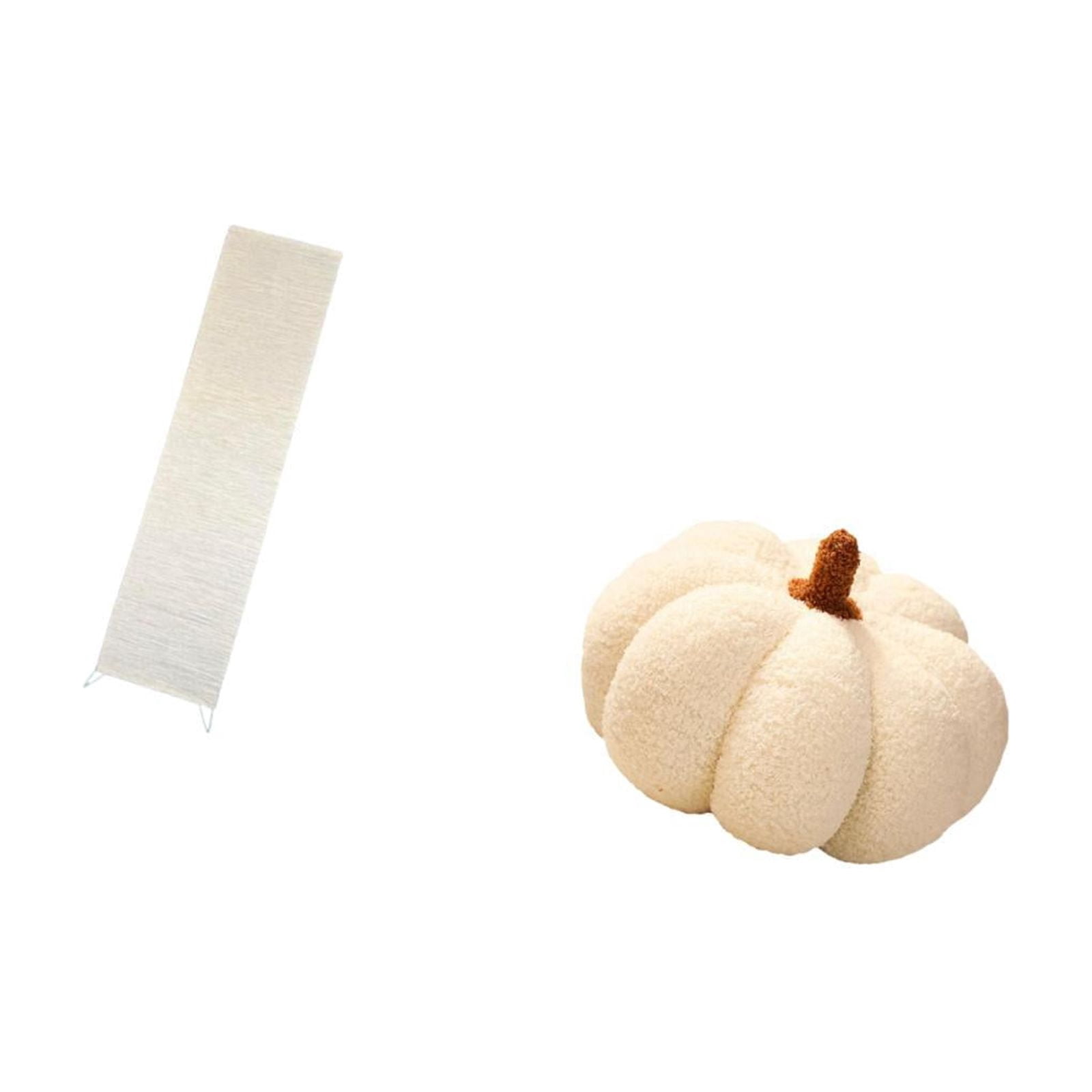 Dualoai Pumpkin Floor Lamp Shade Plush Decorative Living Room Sofa Cushion Halloween Standing Light Cover for Bed Bedroom Decor