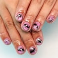 thumbnail image 4 of Tryvkinvive 24PCS Short Square Press On Nails,Lavender Base Black Spider Web Pink Spider Fake Nails,Reusable Full Cover Glue On Nails for Women Cute Gothic Halloween Decor, 4 of 7