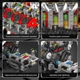 thumbnail image 5 of V8 Engine Building Blocks Sets, V8 Engine Model Kit That Runs, MOC Engineering Model Building Kit with Battery and Motor, 2718 PCS Building Blocks, 5 of 6