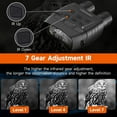 thumbnail image 6 of Night Vision Binoculars 300m/984ft for 100% Darkness 7x24 mm, Digital Night Vision Goggles and HD Photos Videos Recorder Function 2.31" LCD Infrared Binoculars with Night Vision, 6 of 8