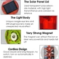 thumbnail image 2 of HUGFEGWE Solar Strobe Warning Light Strong Magnetic Base Flashing Super Bright 360 Degree Automatically Turn On Waterproof for Construction Traffic Factory (Blue) CJB91-28209, 2 of 6