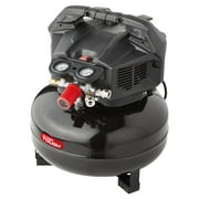 Hyper Tough 6 Gallon Oil Free Pancake Air Compressor, 150 PSI, Black