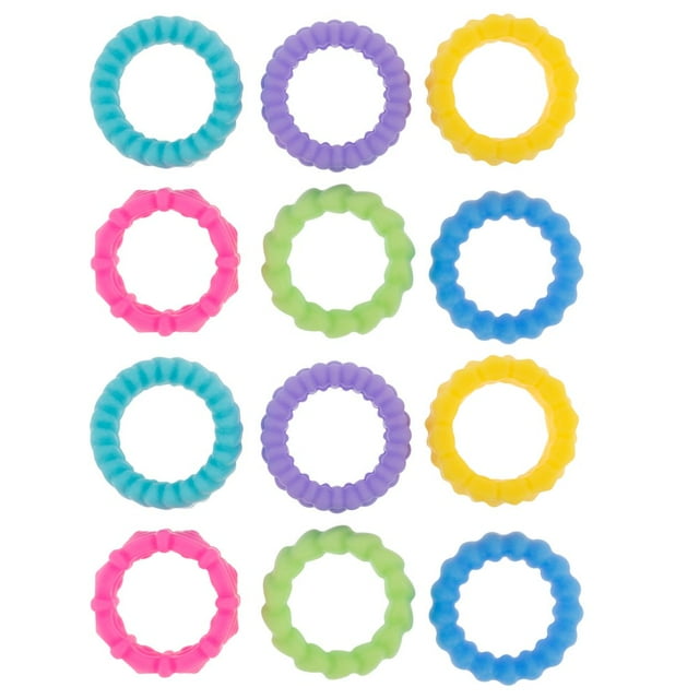 MesaSe Fidgets Toys Sensory Rings Safe Kid Toy Ring Versatile Finger Spinner Rings Relaxing Texture Stress Toys Portable Toys Kids Sensory Rings Spiky Sensory Rings for Stress Reducing