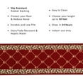 thumbnail image 3 of Custom Size Fleur De Lis French Design Black, Beige, Blue, Brown, Gray and Red Color Options Non-Slip Rubber Backing- 31 Inch Wide by Your Choice of Length-Hallway Stair Runner Carpet, 3 of 6