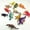 D, variant on 16-Piece Mini Dinosaur Toy Set – Realistic Plastic Dino Figures – Multicolor Educational Party Favors & Bag Fillers for Kids,B
